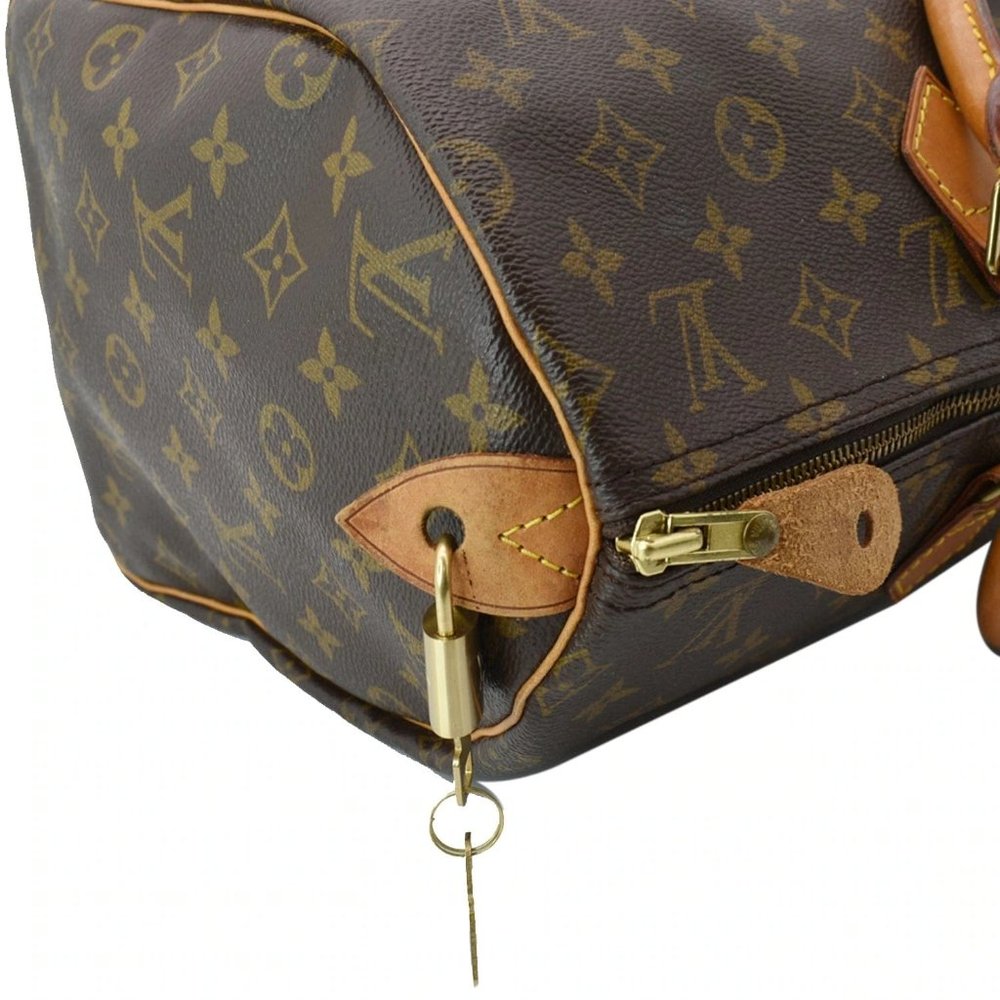 LOUIS VUITTON  Speedy 40 Monogram Canvas Satchel Bag - Picture 6 of 11